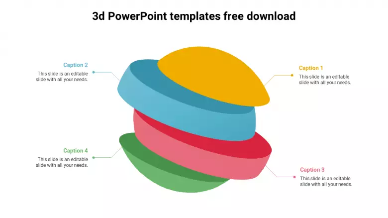 Detail Template Powerpoint Free 3d Nomer 41