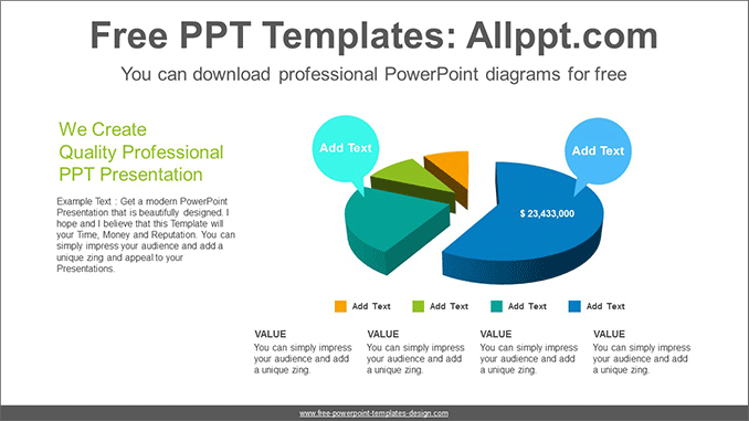 Detail Template Powerpoint Free 3d Nomer 47