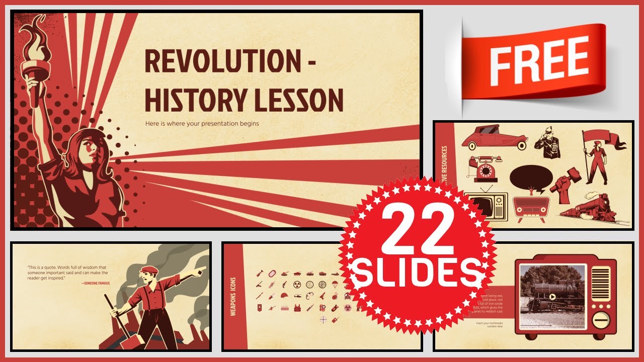 Detail Template Powerpoint Free History Nomer 29