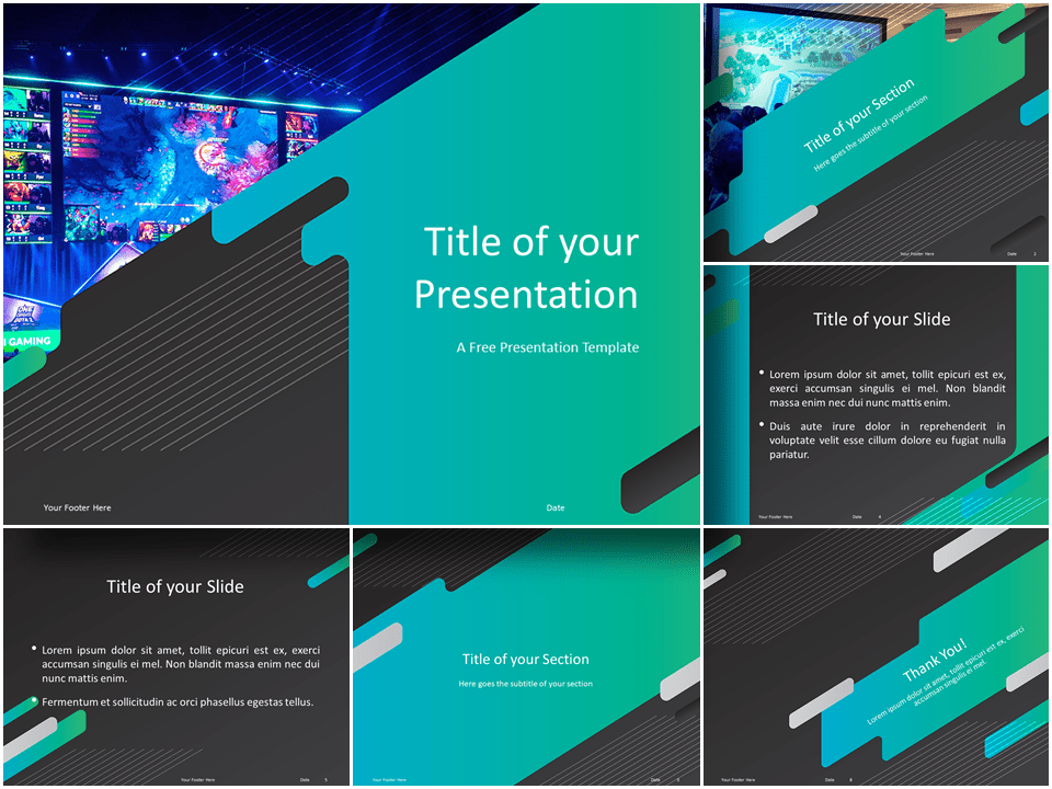 Template Powerpoint Gaming - KibrisPDR