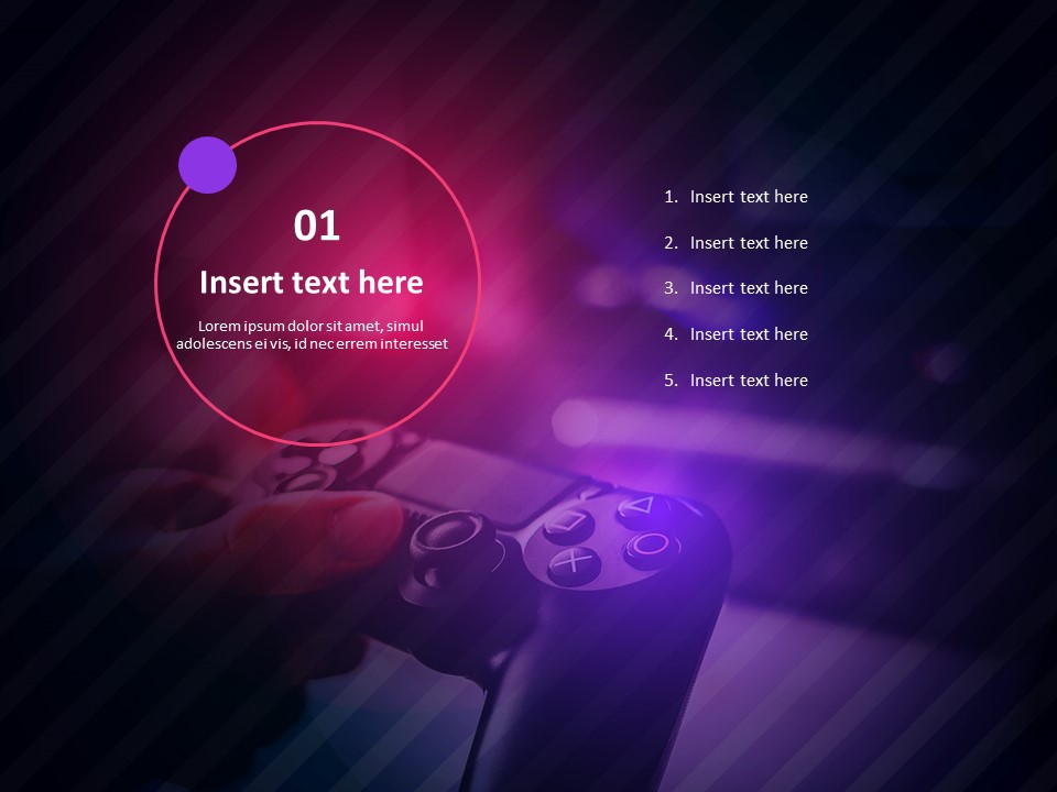 Detail Template Powerpoint Gaming Nomer 20