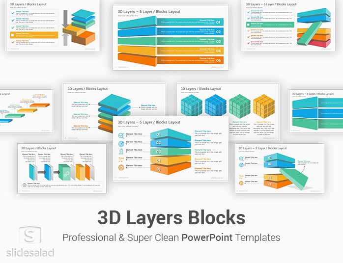 Detail Template Powerpoint Keren 3d Nomer 34