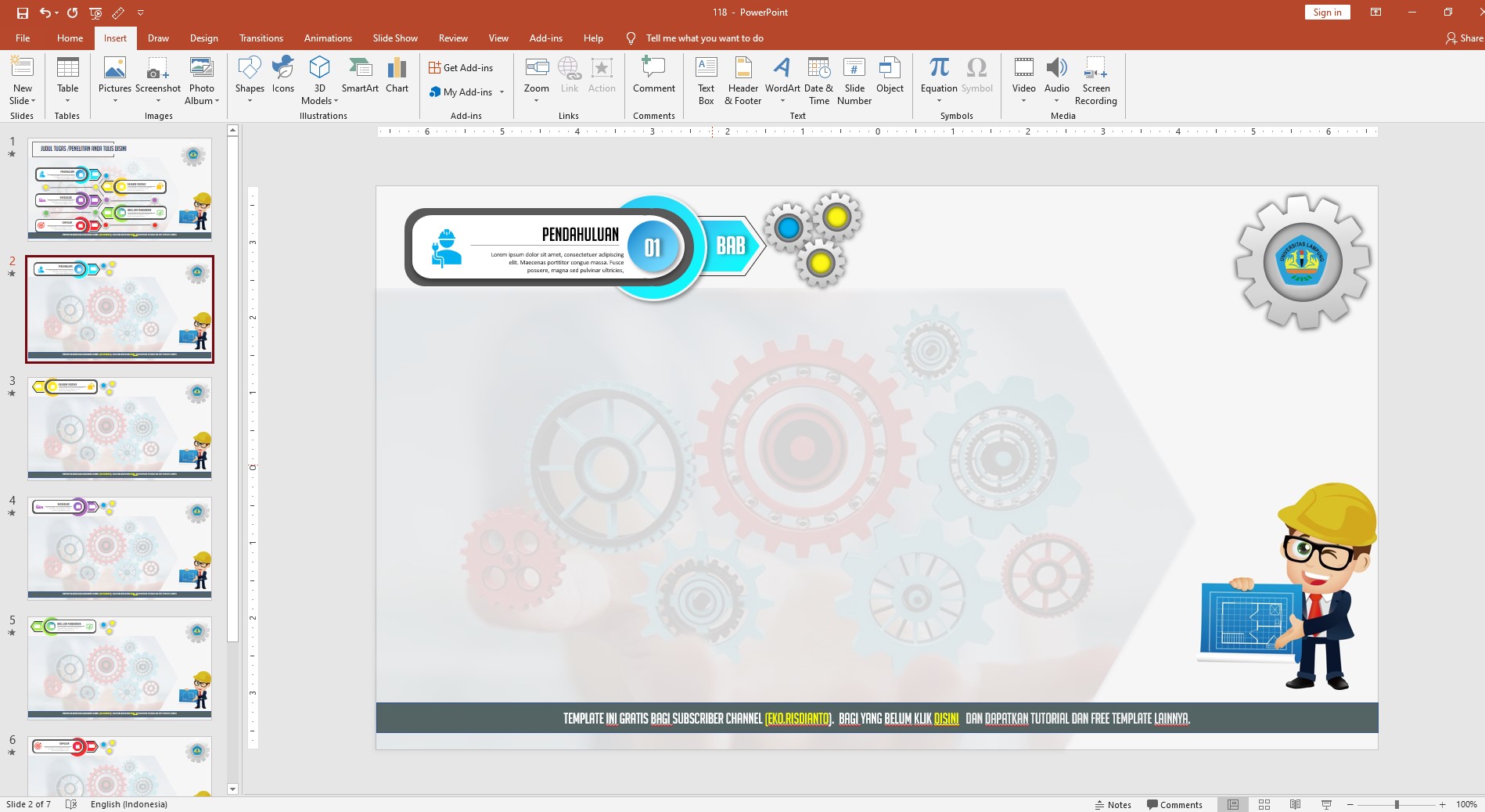 Detail Template Powerpoint Kreatif Nomer 8