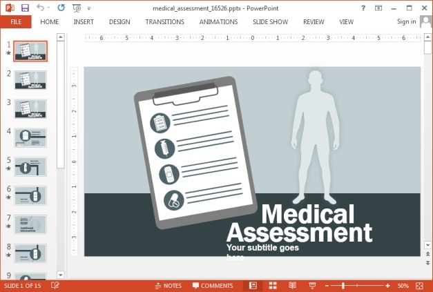 Detail Template Powerpoint Medical Free Nomer 17