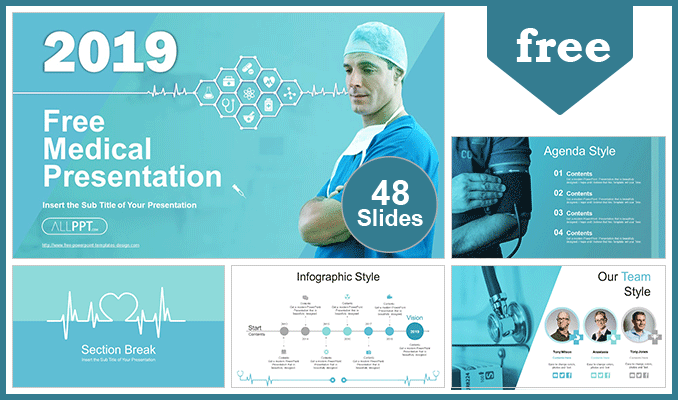 Detail Template Powerpoint Medical Free Nomer 9