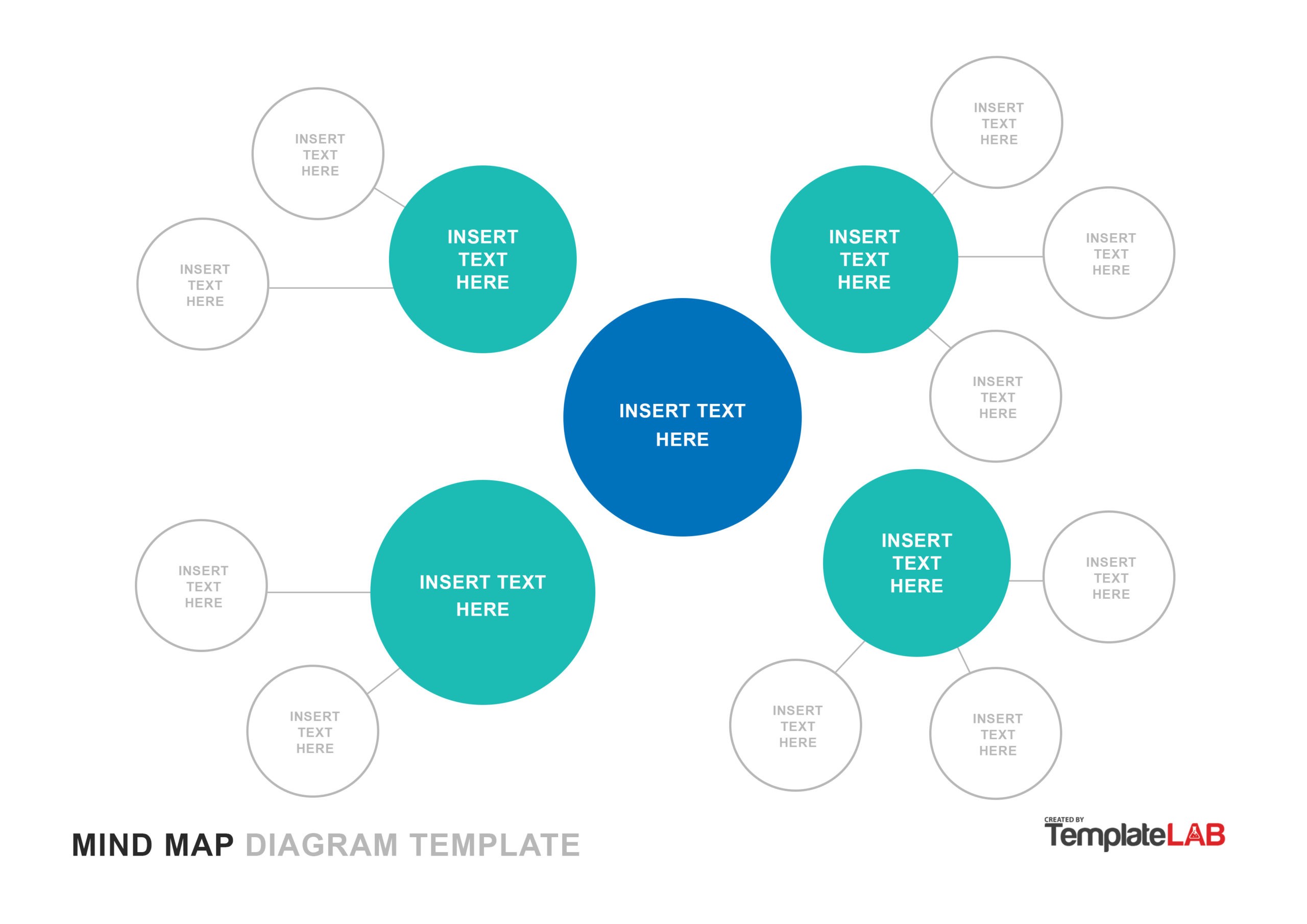 Detail Template Powerpoint Mind Map Nomer 3