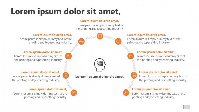 Detail Template Powerpoint Mind Map Nomer 23