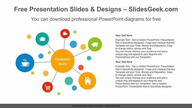 Detail Template Powerpoint Mind Map Nomer 33