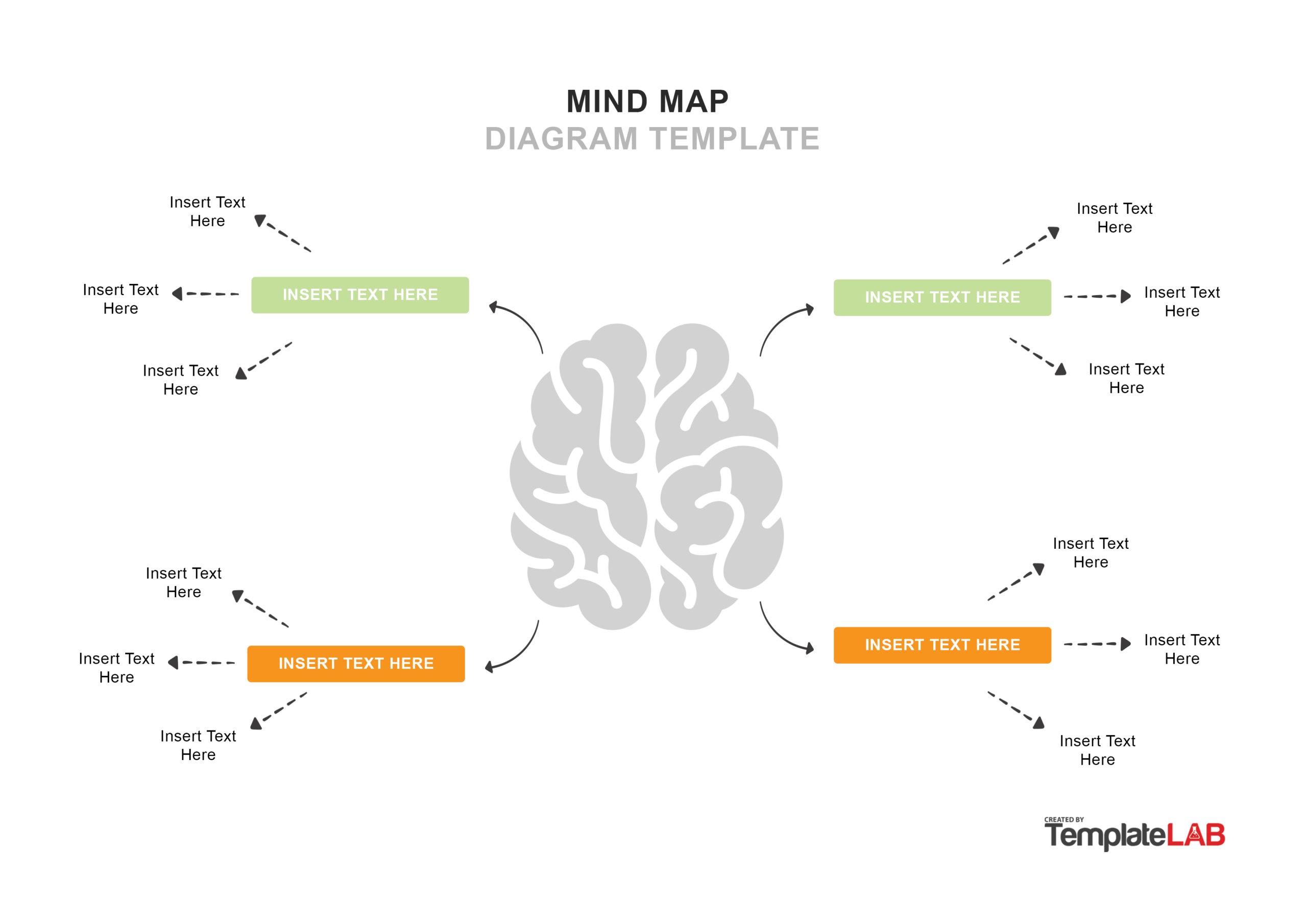 Detail Template Powerpoint Mind Map Nomer 43