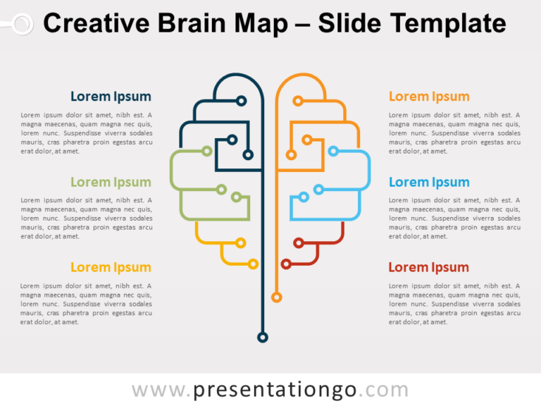 Detail Template Powerpoint Mind Map Nomer 48