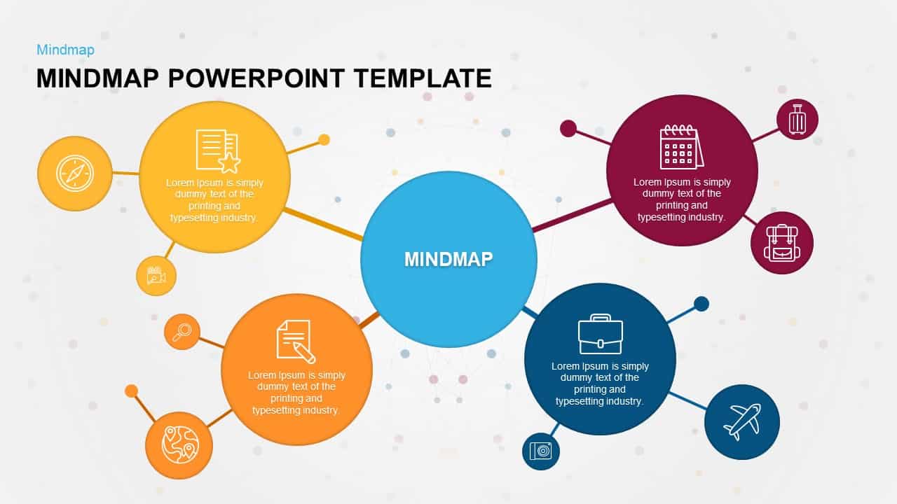 Detail Template Powerpoint Mind Map Nomer 7