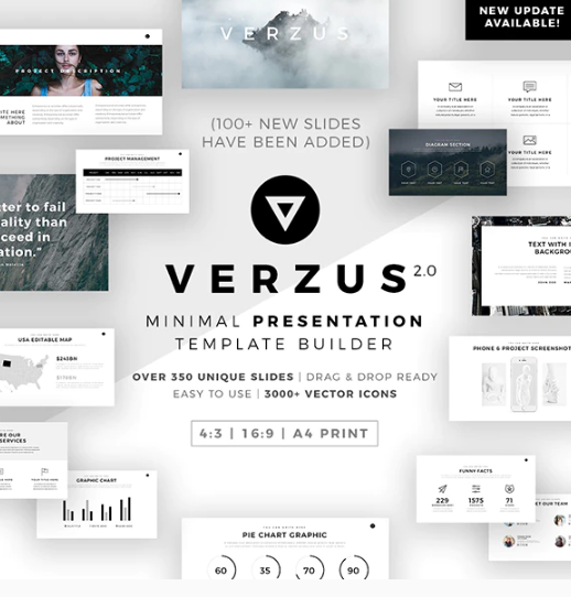 Detail Template Powerpoint Minimal Nomer 14