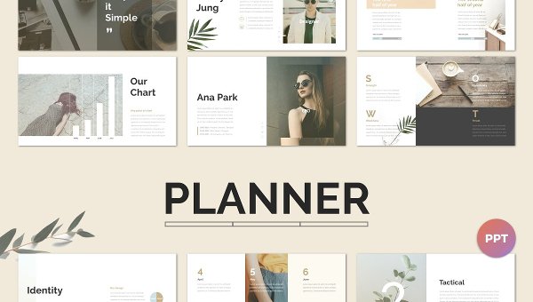 Detail Template Powerpoint Minimal Nomer 22