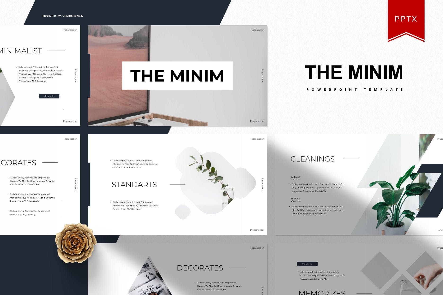 Detail Template Powerpoint Minimal Nomer 26