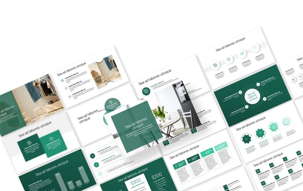 Detail Template Powerpoint Minimal Nomer 30