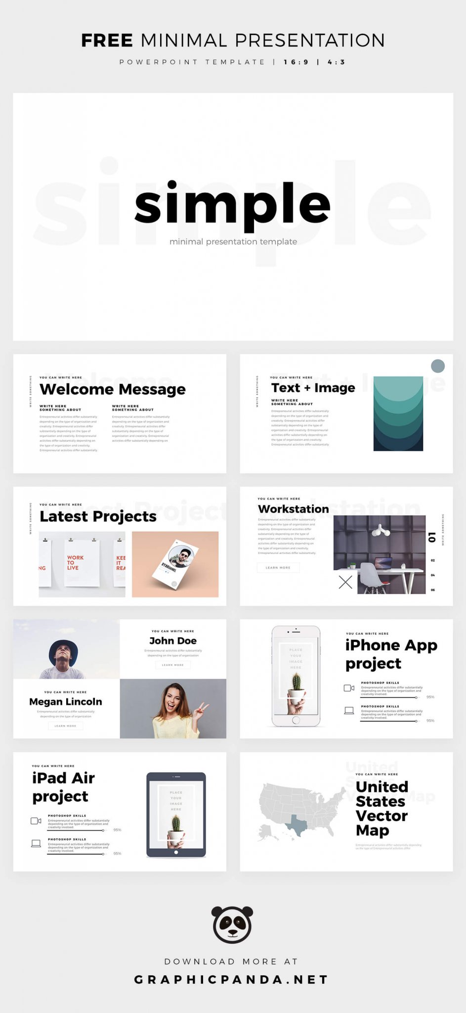Detail Template Powerpoint Minimal Nomer 40