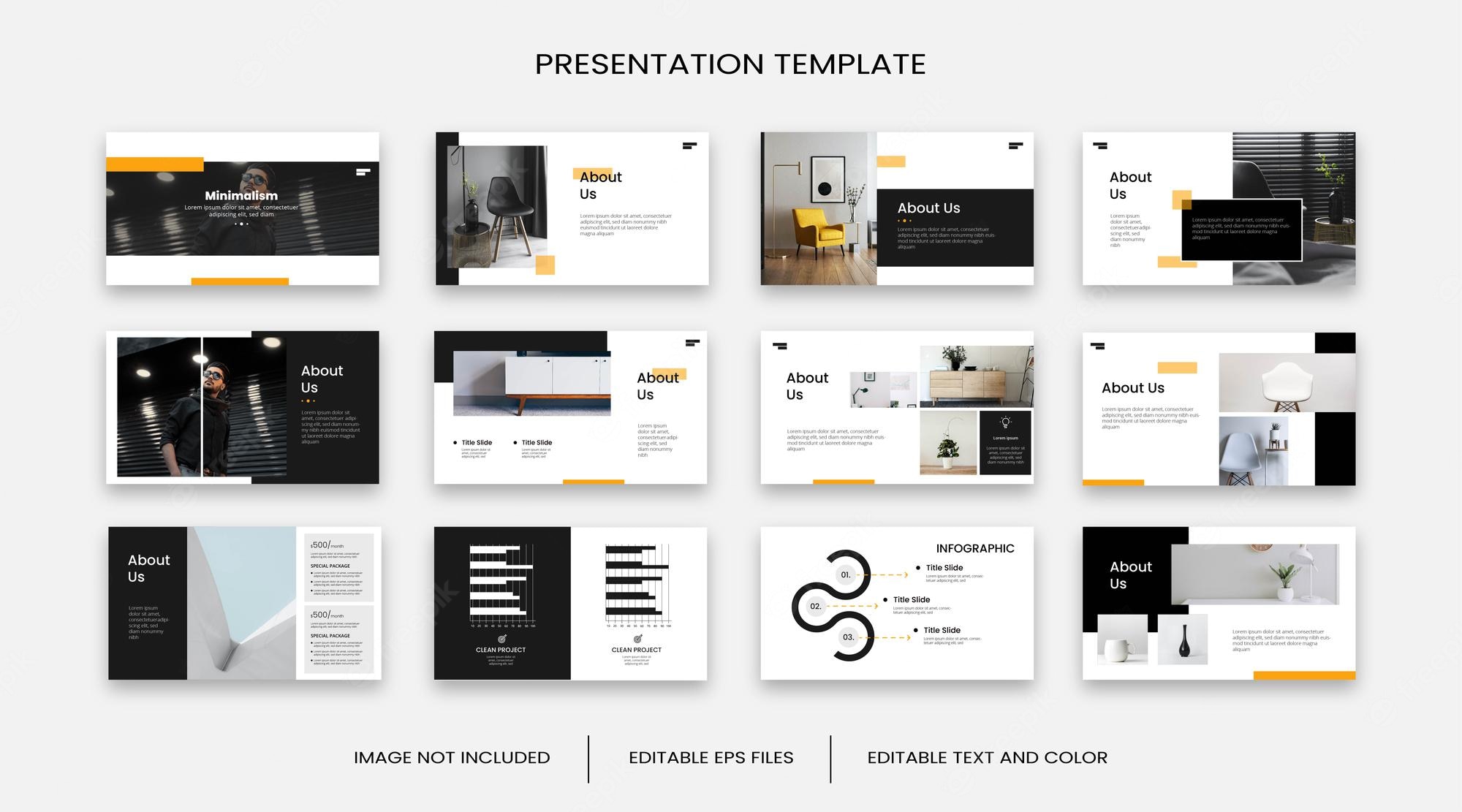 Detail Template Powerpoint Minimal Nomer 42