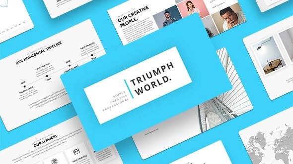 Detail Template Powerpoint Minimal Nomer 45