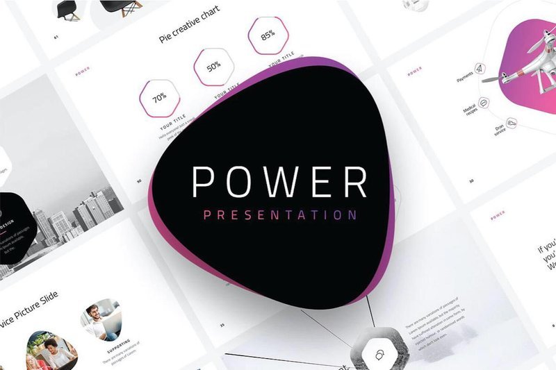 Detail Template Powerpoint Minimal Nomer 48