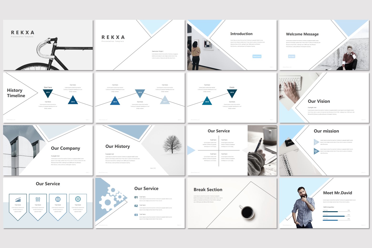 Detail Template Powerpoint Minimal Nomer 49