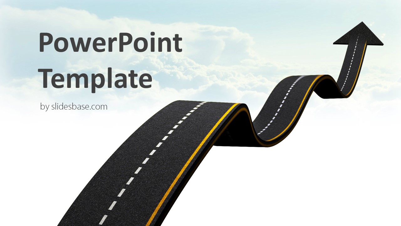 Detail Template Powerpoint Road Nomer 11