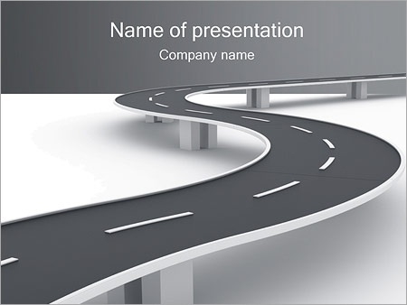 Detail Template Powerpoint Road Nomer 13