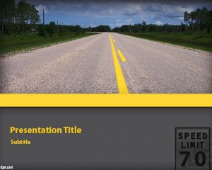 Detail Template Powerpoint Road Nomer 19