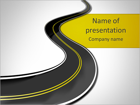 Detail Template Powerpoint Road Nomer 27