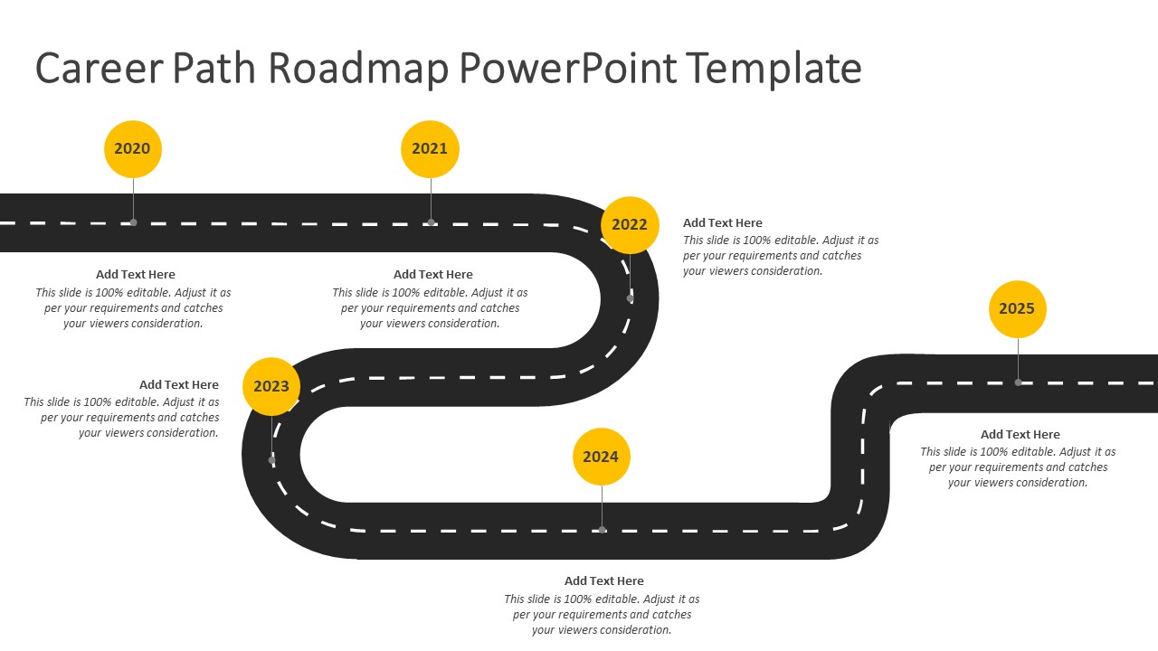 Detail Template Powerpoint Road Nomer 29