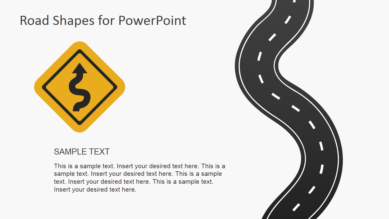 Detail Template Powerpoint Road Nomer 33