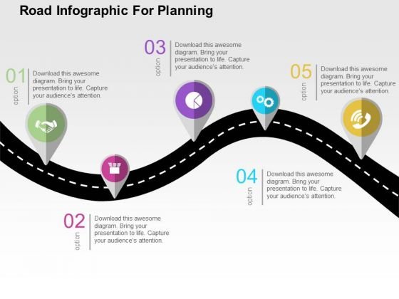 Detail Template Powerpoint Road Nomer 5