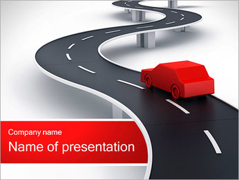 Detail Template Powerpoint Road Nomer 51