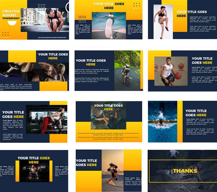 Detail Template Powerpoint Sport Nomer 22