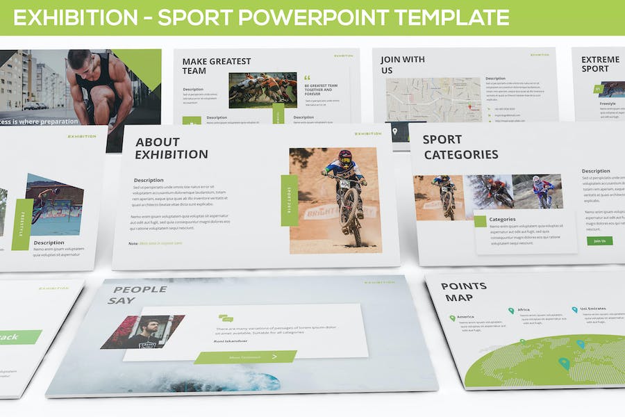 Detail Template Powerpoint Sport Nomer 49