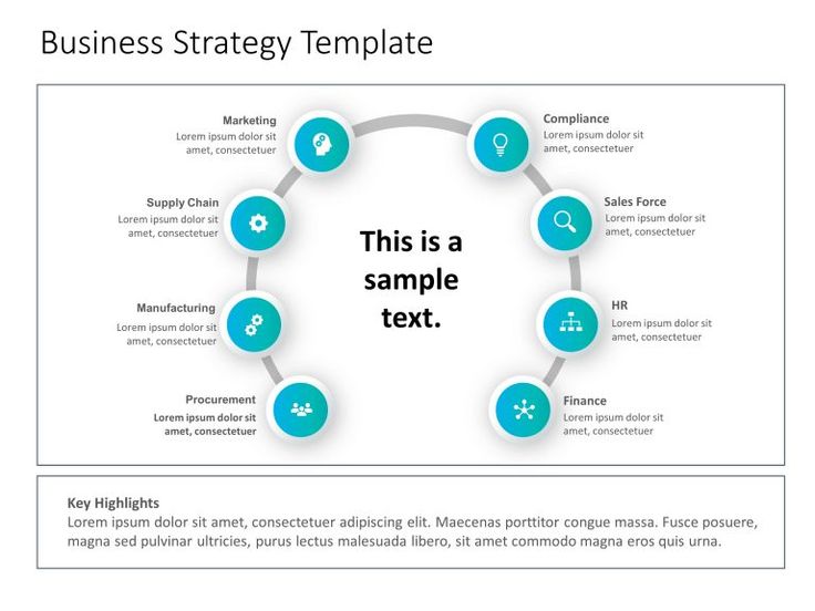 Detail Template Powerpoint Strategy Nomer 34