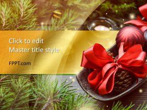 Detail Template Powerpoint Tema Natal Nomer 10