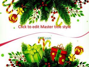 Detail Template Powerpoint Tema Natal Nomer 3