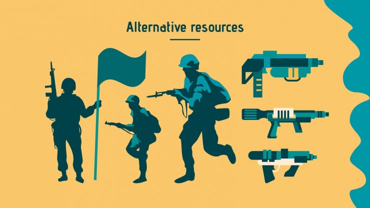 Detail Template Powerpoint War Nomer 2