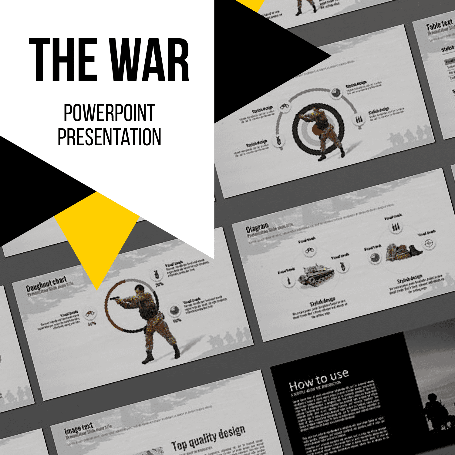 Detail Template Powerpoint War Nomer 27
