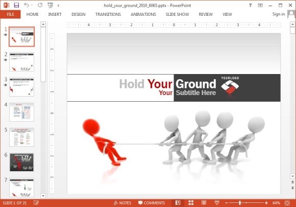 Detail Template Powerpoint War Nomer 32