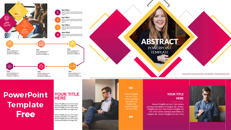 Detail Template Ppt Abstract Nomer 19