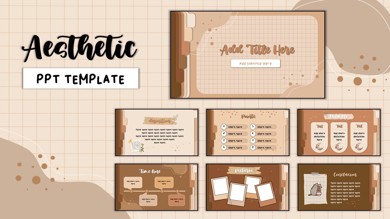 Template Ppt Aesthetic - KibrisPDR