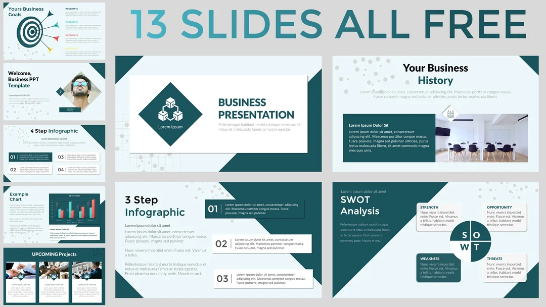 Detail Template Ppt Bisnis Gratis Nomer 42