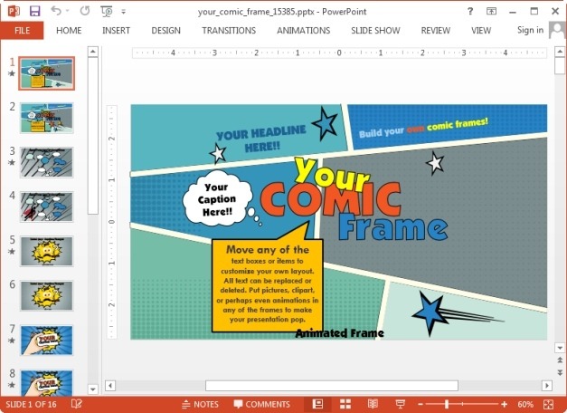 Detail Template Ppt Cartoon Nomer 42
