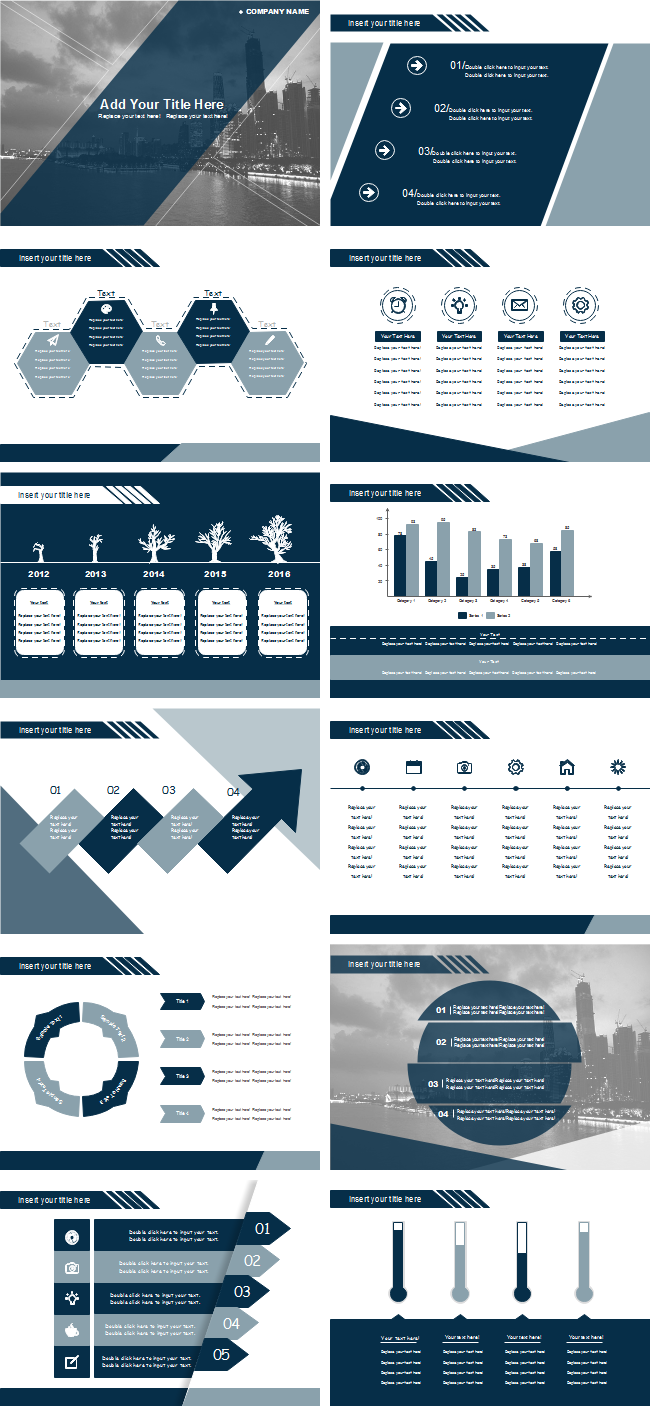 Detail Template Ppt Colorful Nomer 38