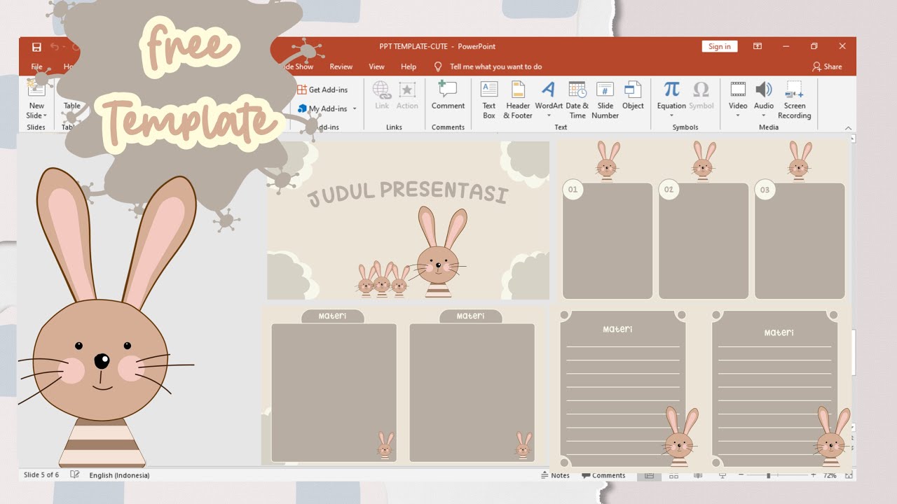 Detail Template Ppt Cute Nomer 14