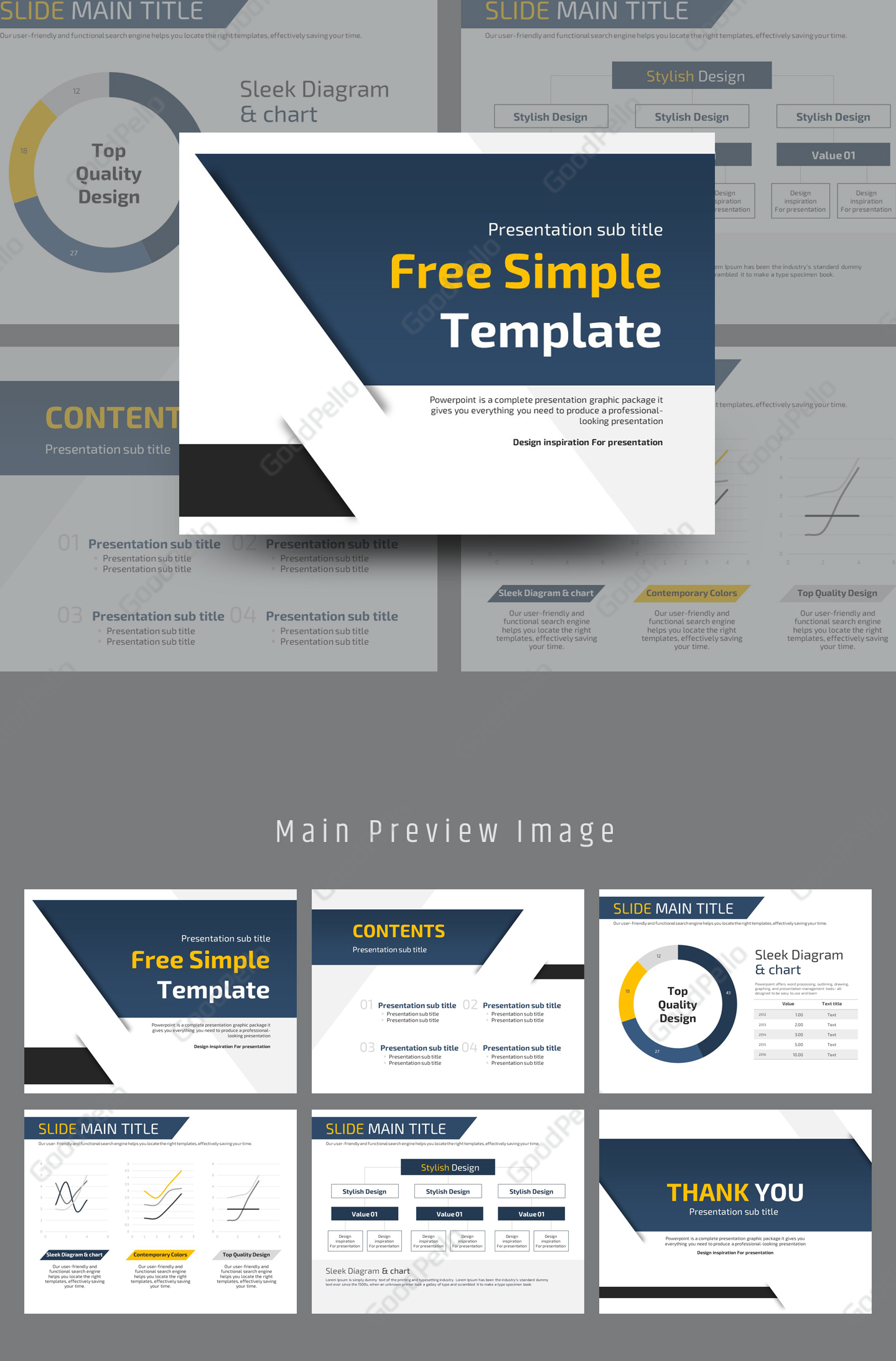 Detail Template Ppt Free Simple Nomer 33