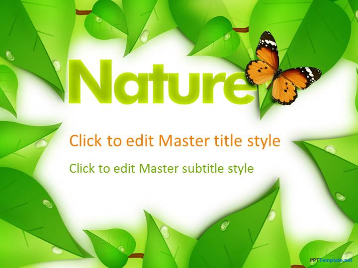 Detail Template Ppt Green Nature Nomer 16