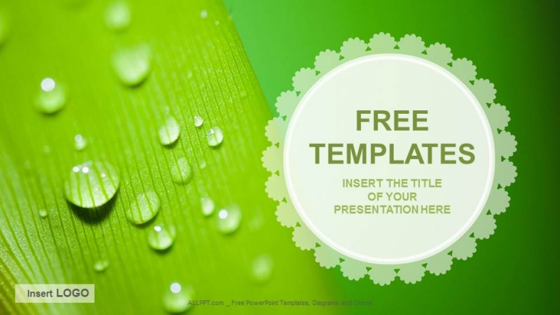 Detail Template Ppt Green Nature Nomer 30