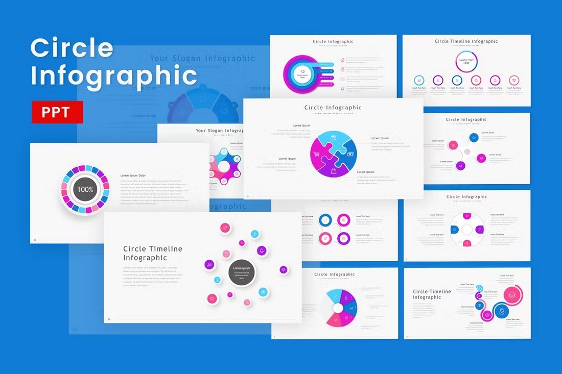 Detail Template Ppt Infografis Nomer 37